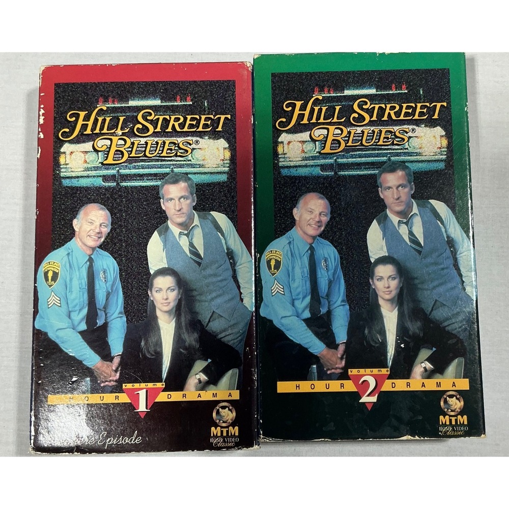 Hill Street Blues VHS Lot Vol 1 & 2 MTM Home Video Classic TV Police Drama
